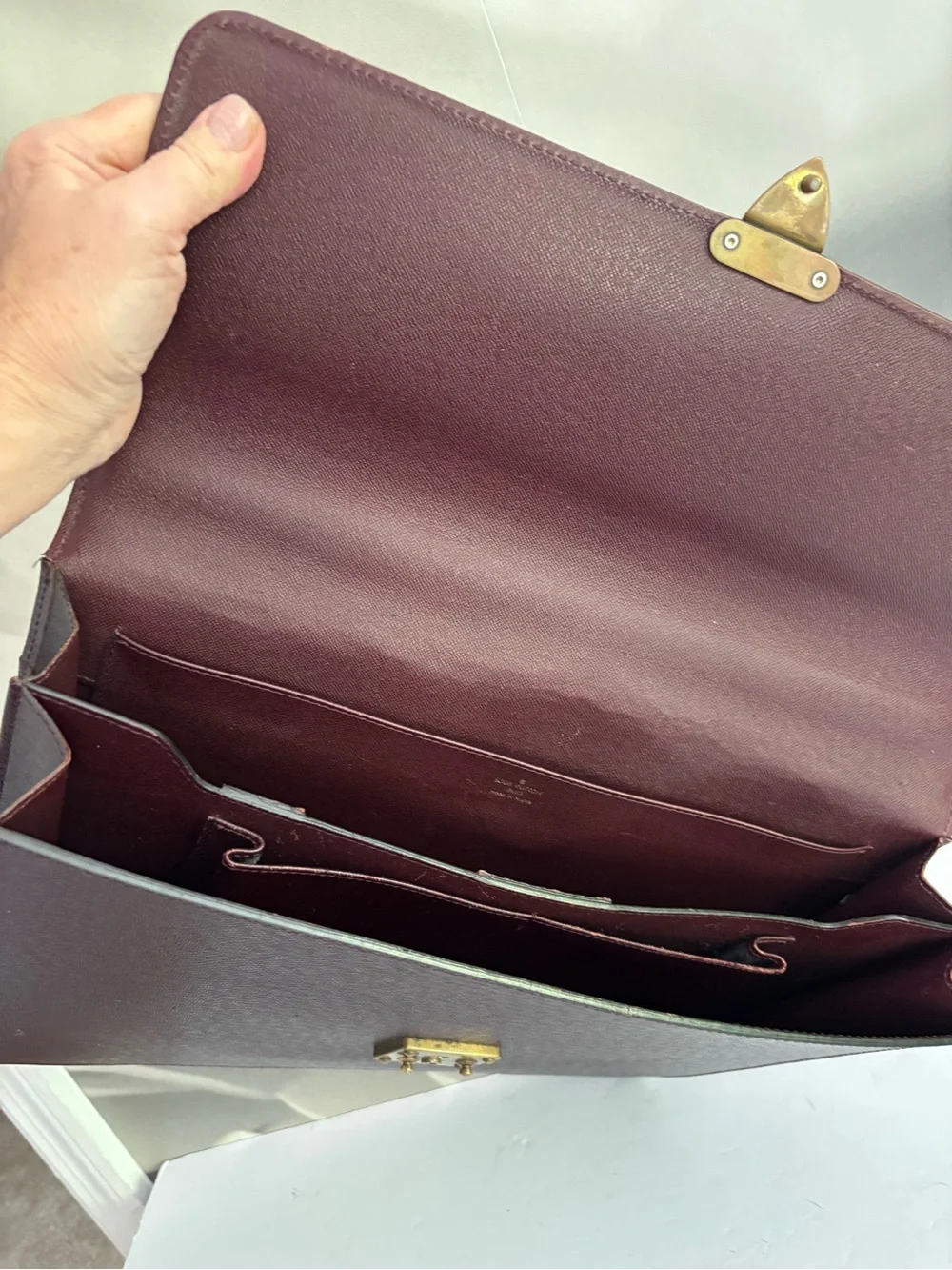 Louis Vuitton Taiga briefcase business bag